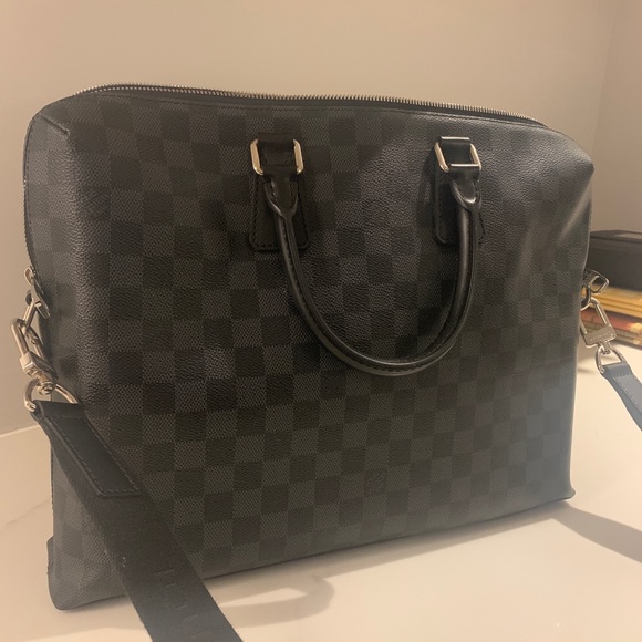 Louis Vuitton Black Canvas Men’s Briefcase - Picture 7 of 8